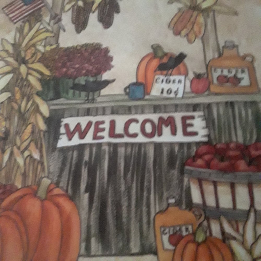 Apple Harvest Thanksgoving Fall Flag small